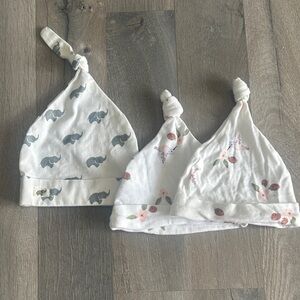 Adorable Elephant and Floral Baby Hats